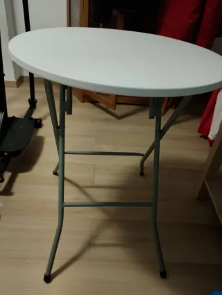 Mesa plegable redonda