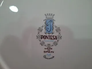 7 Platos Porcelana Pontesa Barcos