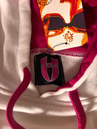 Sudadera Duff Blanca y Rosa