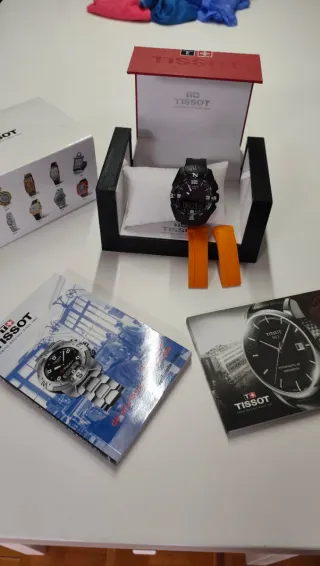 Reloj Tissot Touch Negro y Plateado