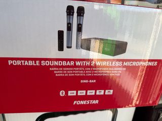 Altavoz Karaoke Portátil Fonestar Negro