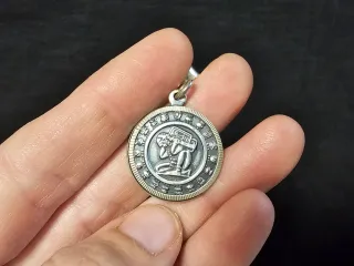 Colgante Calendario Maya Plata