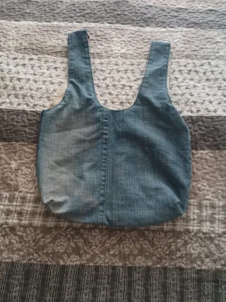 Borsa in jeans decorata