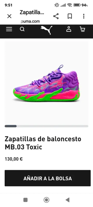 Zapatillas Puma Toxic