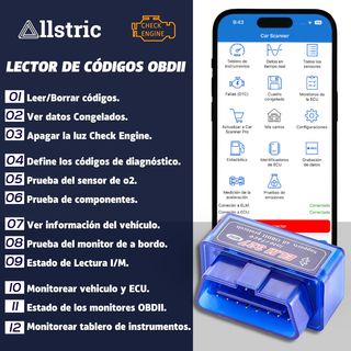 Obd2 Diagnosis Coche Multimarca. ELM 327 Bluetooth