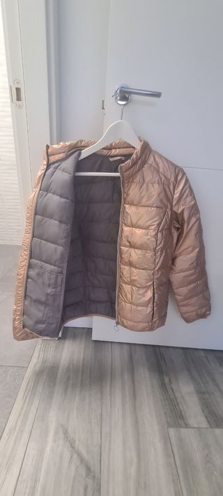 Chaqueta entretiempo dorada y rosa tallaM 40_42