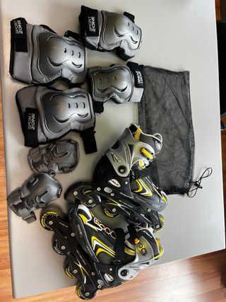 Patines en línea Oxelo con protecciones