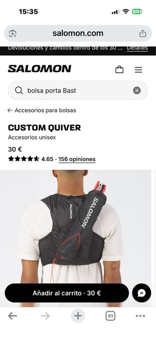 Porta Bastones Salomon Negro