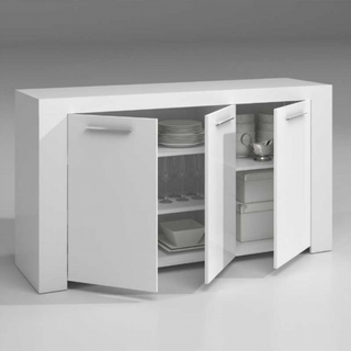 Aparador Buffet 3 Puertas. Blanco Artik