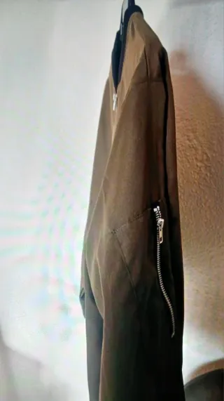 Chaqueta Bomber Marrón/Verde