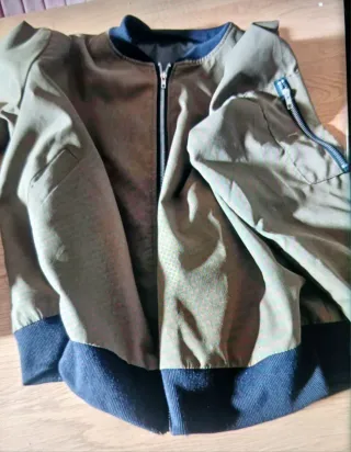 Chaqueta Bomber Marrón/Verde