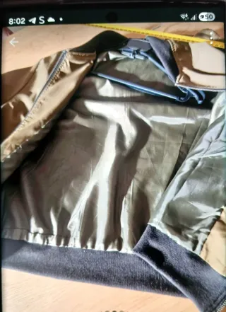 Chaqueta Bomber Marrón/Verde