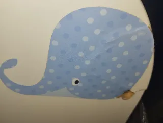 Cuna blanca 3 cajones pomos colores