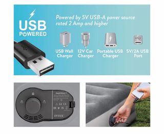 Colchón Hinchable Doble Intex con Bomba Eléctrica