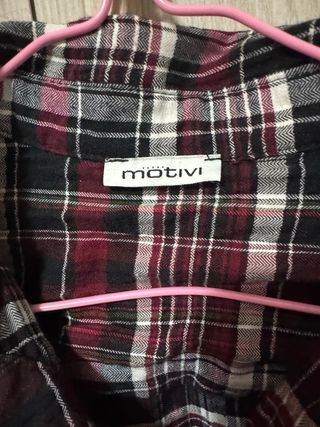 Camicia donna a quadri rossa e nera