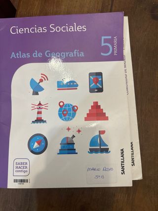 Libros Ciencias Sociales 5º Primaria Santillana