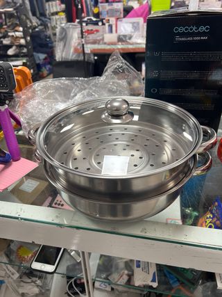 Wata Vaporera Acero Inoxidable 2 Capas