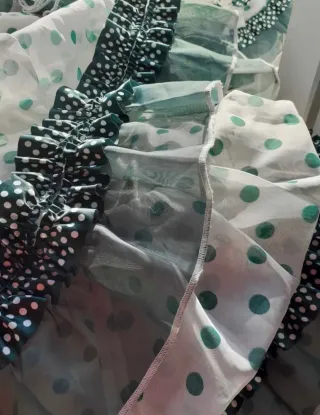 Vestido Sevillana Lunares Verdes