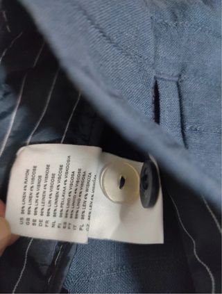 Pantaloni H&M in lino blu