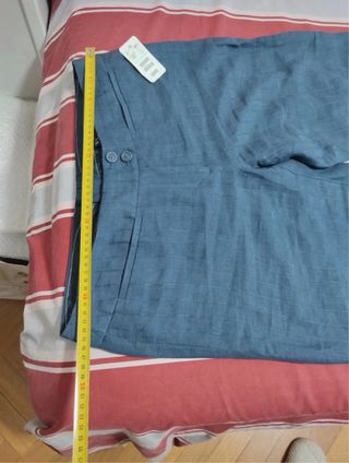 Pantaloni H&M in lino blu