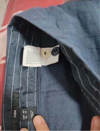 Pantaloni H&M in lino blu