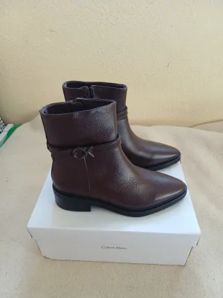 Botines piel Calvin Klein Marrones