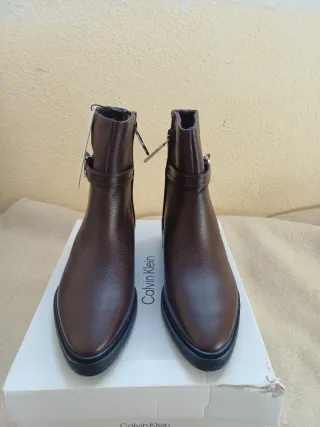 Botines piel Calvin Klein Marrones