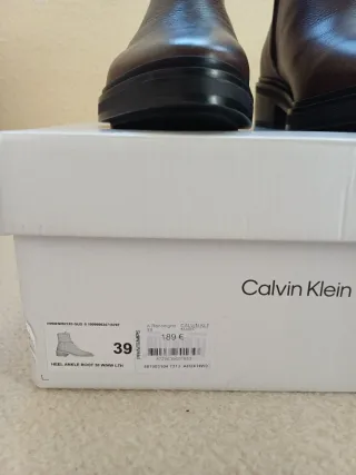 Botines piel Calvin Klein Marrones