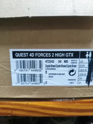 Botas Salomon Quest 4D Forces 2 High GTX