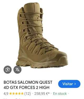 Botas Salomon Quest 4D Forces 2 High GTX