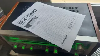 Pioneer SX-550 Receptor Estéreo Vintage