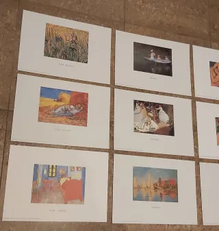 Láminas de arte: Van Gogh, Monet, Chagall