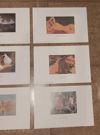 Láminas de arte: Van Gogh, Monet, Chagall