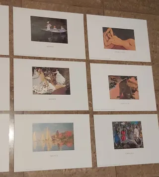 Láminas de arte: Van Gogh, Monet, Chagall