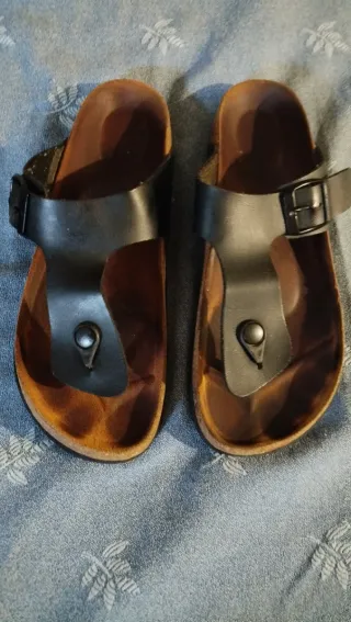 2 Pares Sandalias Piel Mujer Talla 39