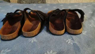 2 Pares Sandalias Piel Mujer Talla 39