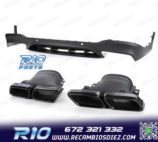 DIFUSOR MERCEDES GLC X253 15-18 LOOK AMG GLC63 PDC + COLAS E