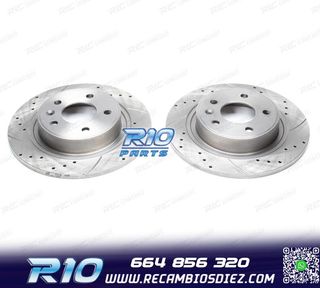 DISCOS DE FRENO PARA MG PERFORADOS RANURADOS