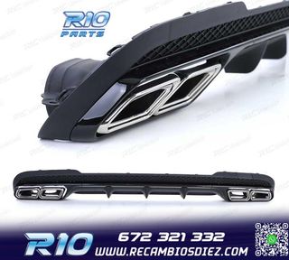 DIFUSOR MERCEDES CLASE E W212 SEDAN 13-16 LOOK AMG E63 + COL