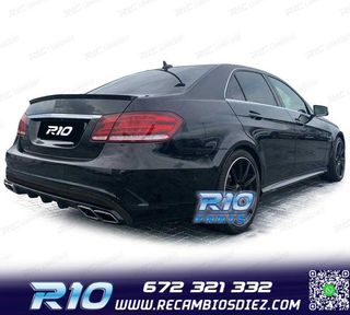 DIFUSOR MERCEDES CLASE E W212 SEDAN 13-16 LOOK AMG E63 + COL