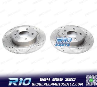 DISCOS DE FRENO PARA MINI PERFORADOS RANURADOS