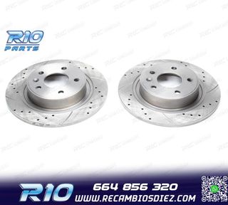 DISCOS DE FRENO PARA PEUGEOT PERFORADOS RANURADOS