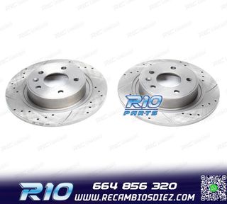 DISCOS DE FRENO PARA PORSCHE PERFORADOS RANURADOS