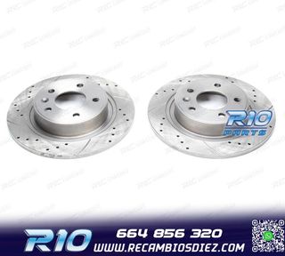 DISCOS DE FRENO PARA RENAULT PERFORADOS RANURADOS