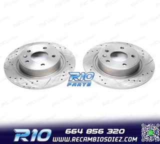DISCOS DE FRENO PARA SAAB PERFORADOS RANURADOS