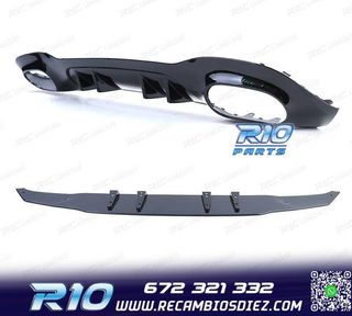 DIFUSOR MERCEDES CLASE A W177 18- A35 LOOK AMG NEGRO BRILLO