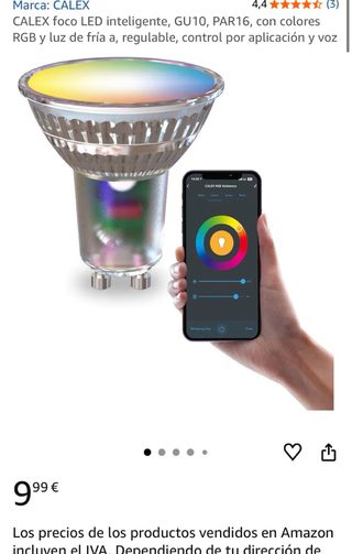 Foco LED RGB GU10 Calex