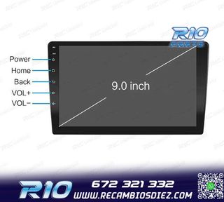 RADIO 9" GPS ANDROID 13 QUAD CORE 64GB ROM