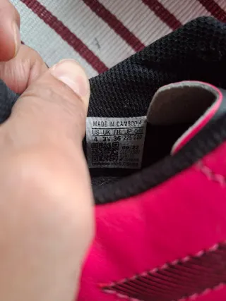 Zapatillas Fútbol Adidas Talla 36 Rosa/Negro
