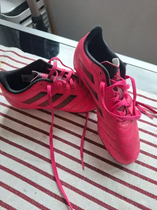 Zapatillas Fútbol Adidas Talla 36 Rosa/Negro